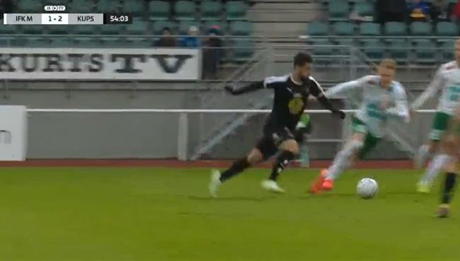 عبدلله السعيد يصنع هدف في مباراة كوبيون بالوسورا و ماريهامن بالدوري الفينلندي