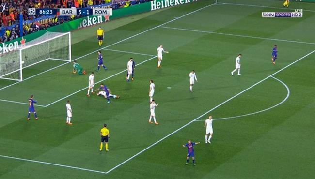 اهداف مباراة برشلونة و روما 4 1 دوري ابطال اوروبا