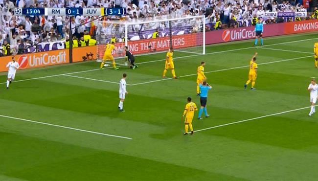 هدف ريال مدريد الملغى فى مرمى يوفنتوس
