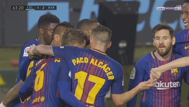 هدف برشلونة الثانى فى مرمى سيلتا فيجو