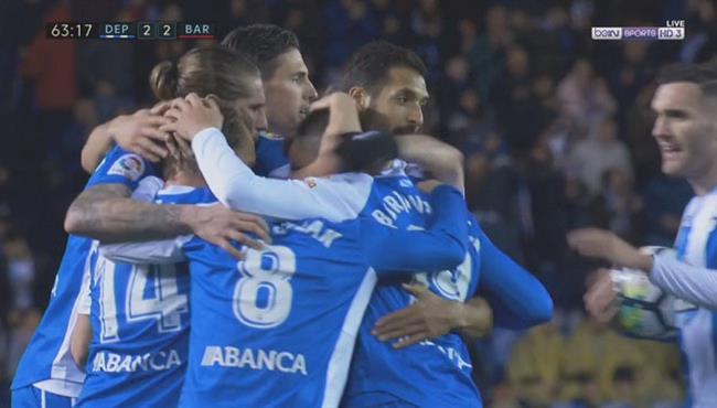 هدف ديبورتيفو لاكورونيا الثانى فى مرمى برشلونة