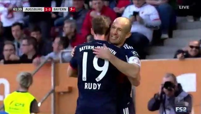 اهداف مباراة بايرن ميونخ وأوجسبورج 4 1 الدورى الالمانى