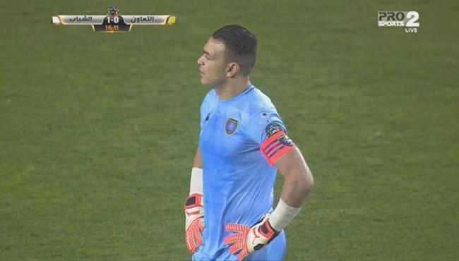 هدف الشباب الصاروخى فى مرمى عصام الحضرى بالدورى السعودى