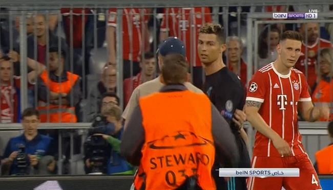شاهد ماذا فعلت الجماهير مع رونالدو بعد انتهاء مباراة ريال مدريد وبايرن ميونخ