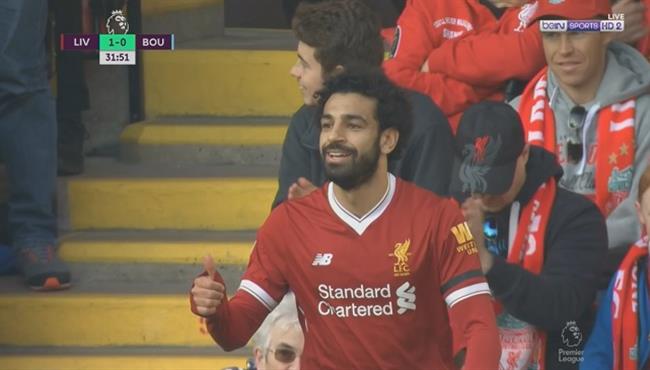ملخص لمسات محمد صلاح فى مباراة ليفربول وبورنموث بالدورى الانجليزى