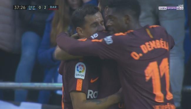 هدف ميسى فى مرمى ديبورتيفو لاكورونيا