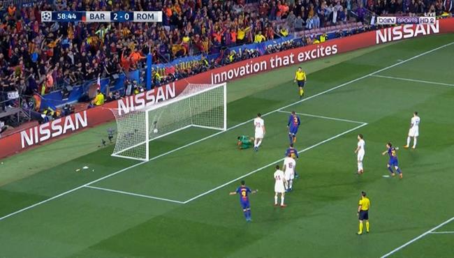 هدف برشلونة الثالث في مرمي روما