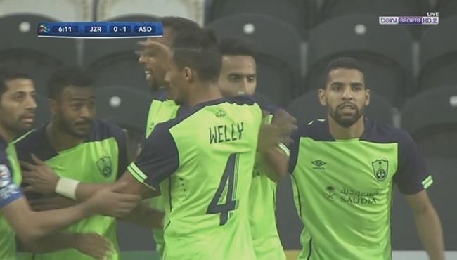 هدف الاهلى السعودى الاول فى مرمى الجزيرة الاماراتى