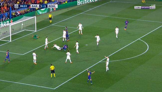 هدف برشلونه الرابع في مرمي روما