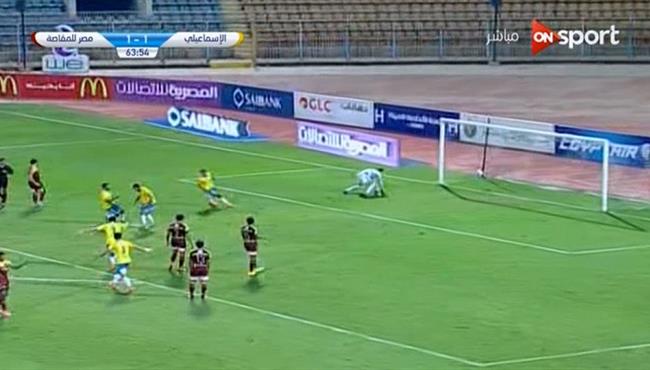 هدف حسنى عبد ربه فى مرمى مصر المقاصه