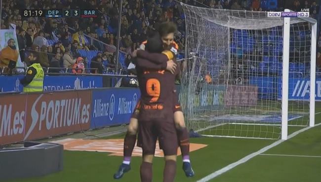 هدف ميسى الثانى فى مرمى ديبورتيفو لاكورونيا