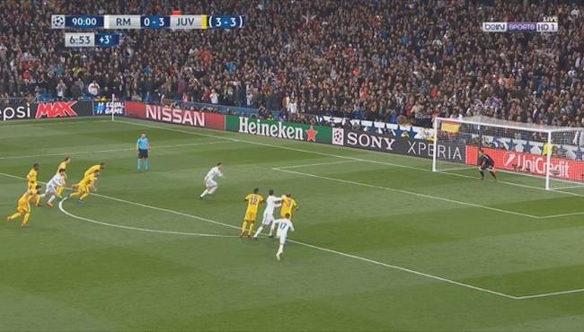 ركلة جزاء ريال مدريد على يوفنتوس في الثوانى الاخيرة و طرد بوفون