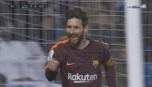 هاتريك ميسى فى مرمى ديبورتيفو لاكورونيا بتعليق رؤوف خليف