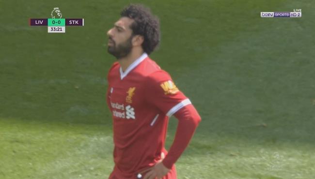 محمد صلاح كاد ان يسجل هدفا رائعا فى ستوك سيتى