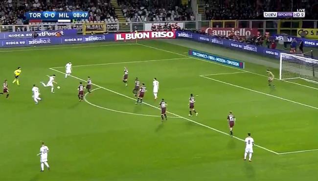 هدف عالمى لـ ميلان فى مرمى تورينو بالدورى الايطالى