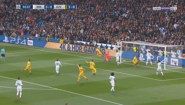 هدف يوفنتوس الاول فى مرمى ريال مدريد