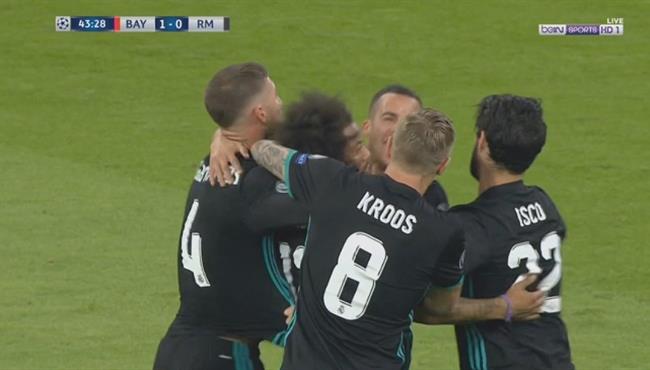 هدف تعادل ريال مدريد مع بايرن ميونخ 1 1 تعليق عصام الشوالى