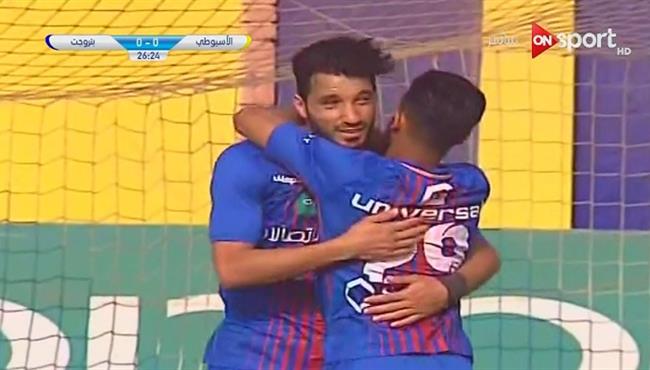 هدف بتروجيت الاول فى مرمى الاسيوطى