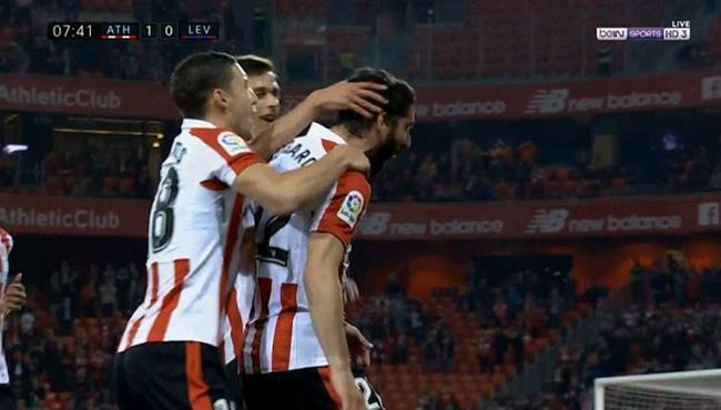 هدف عالمى فى مباراة اتلتيك بلباو وليفانتى بالدورى الاسبانى