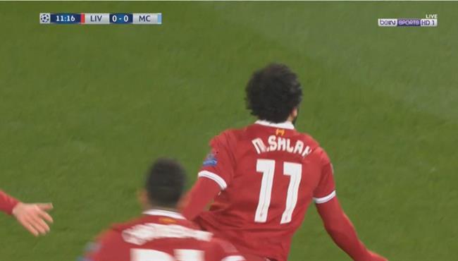 هدف محمد صلاح الاول فى مرمى مانشستر سيتى تعليق عصام الشوالى