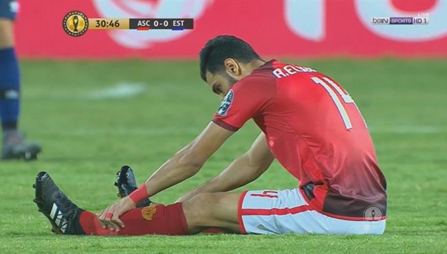 اصابة عمرو السولية وخروجة فى مباراة الاهلى والترجى