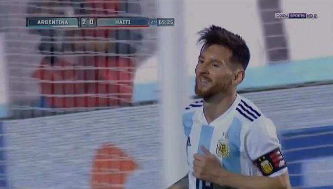 هاتريك ميسى فى مرمى هايتى