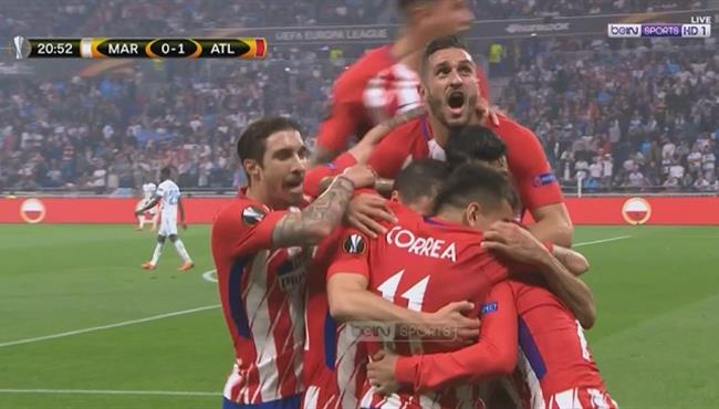 اهداف مبارة أتليتكو مدريد ومارسيليا 3 0 تعليق حفيظ دراجى