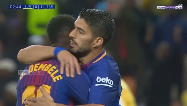 اهداف مبارة برشلونه وصن داونز 3 1 مباراه وديه