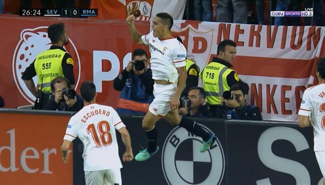 هدف وسام بن يدر فى مرمى ريال مدريد