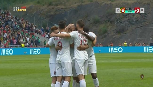 هدف البرتغال الثانى العالمى فى مرمى تونس