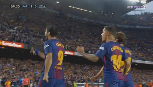 هدف برشلونة الاول فى مرمى ريال مدريد بتعليق حفيظ دراجى