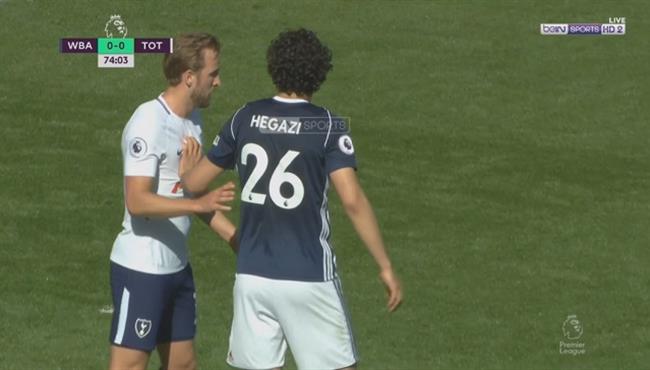 ملخص لمسات احمد حجازى فى مباراة وست بروميتش وتوتنهام