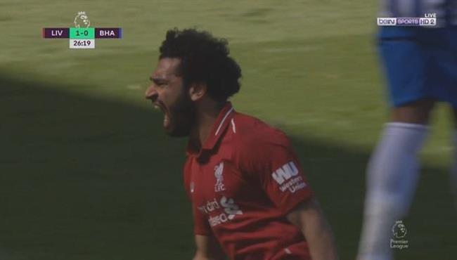 هدف محمد صلاح فى مرمى برايتون