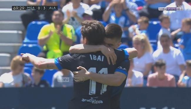 هدف عالمى فى مباراة ملقا وديبورتيفو ألافيس بالدورى الاسبانى