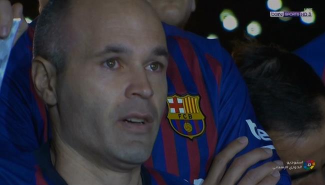 حفل وداع انيستا بعد مباراته الاخيرة مع برشلونة