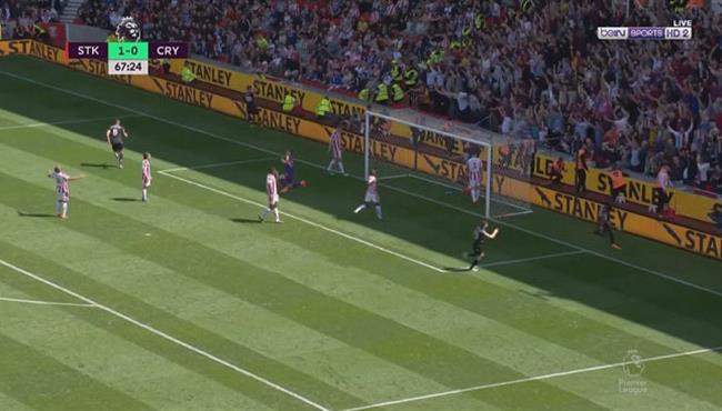 هدف تعادل كريستال بالاس مع ستوك سيتى 1 1 الدورى الانجليزى