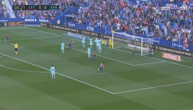 هدف ليفانتى الاول فى مرمى برشلونة