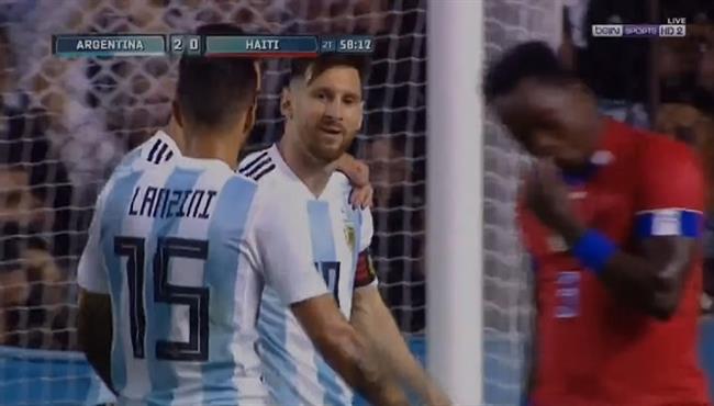 هدف ميسى الثانى فى مرمى هايتى