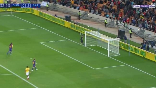 تصدى رائع من تير شتيجن فى مباراة برشلونه وصن داونز