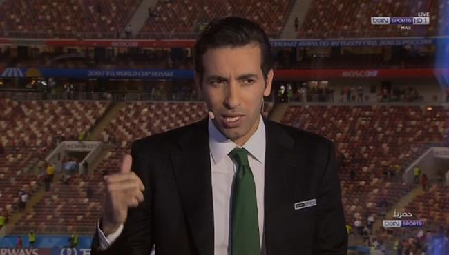 رد فعل ابو تريكة على هزيمة السعودية الثقيلة امام روسيا فى افتتاح كأس العالم