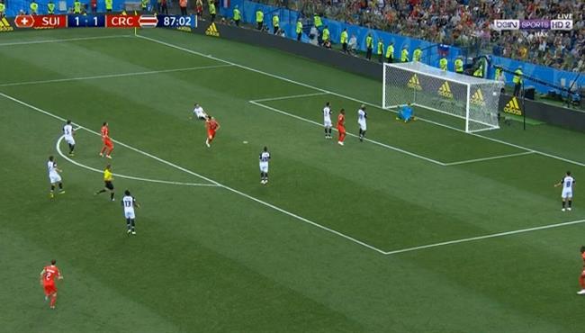 هدف سويسرا الثانى فى مرمى كوستاريكا