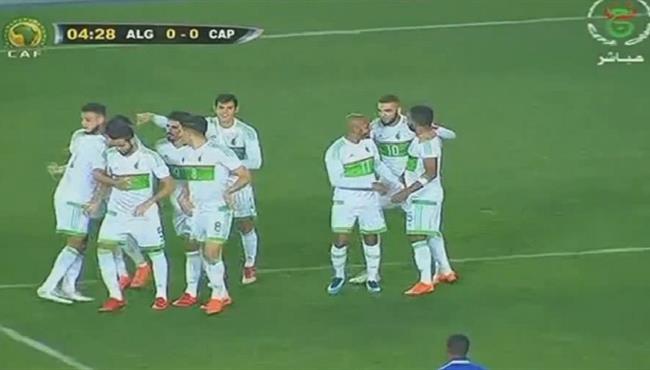 هدف الجزائر الاول فى مرمى الرأس الاخضر اسيست رياض محرز