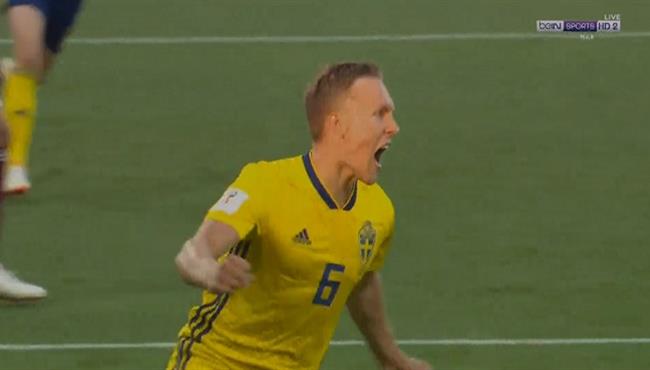 هدف السويد الاول فى مرمى المكسيك