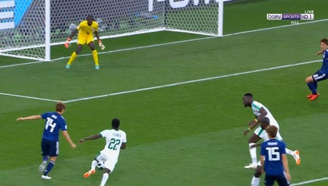 العارضة تحرم اليابان من تسجل هدف رائع فى السنغال