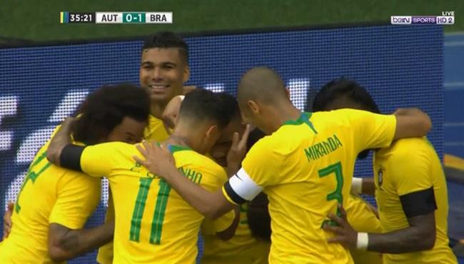اهداف مباراة البرازيل والنمسا 3 0 مباراة ودية
