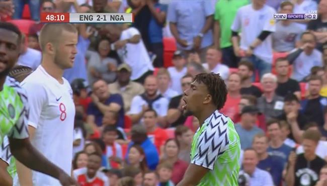 هدف نيجيريا الاول فى مرمى إنجلترا