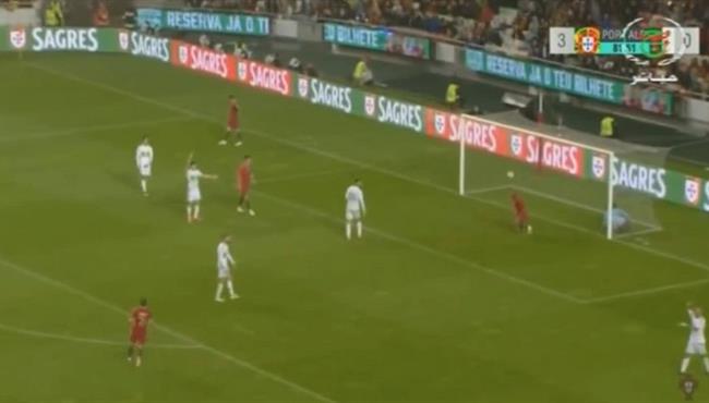 هدف البرتغال الملغى فى مرمى الجزائر