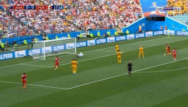 هدف بيرو الاول في مرمي استراليا