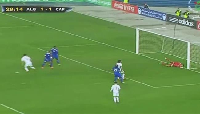 هدف الجزائر الثانى فى مرمى الراس الاخضر
