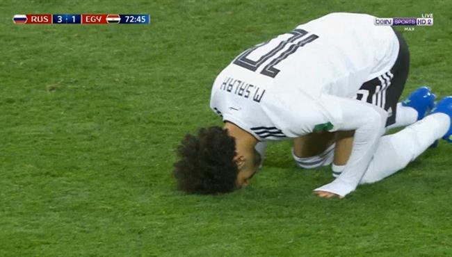 هدف محمد صلاح فى مرمى روسيا بتعليق عصام الشوالى